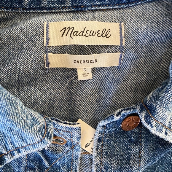 Madewell oversized jean jacket - Picture 2 of 8